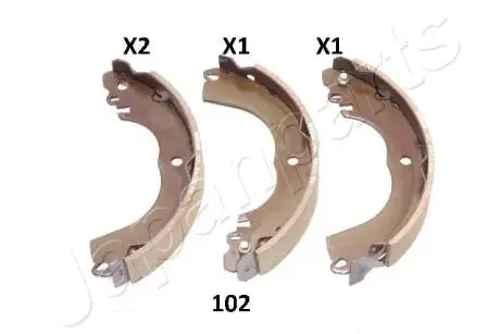 Комплект гальмівних колодок JAPANPARTS GF-102AF