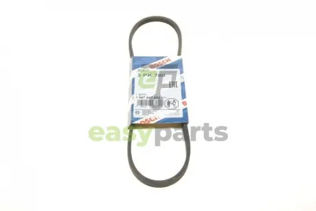 Ремінь генератора Renault 19 1.4 88-95 (3PK780) BOSCH 1987947852