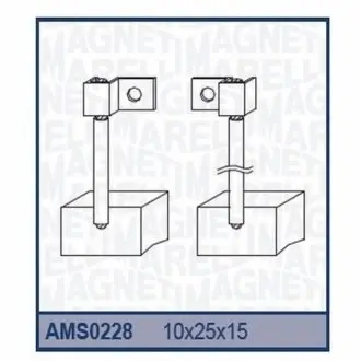 Щітки стартера (24V10x25x15) MAGNETI MARELLI AMS0228
