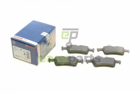 Комплект гальмівних колодок (задніх) Citroen Berlingo 18-/Peugeot 308 1.6 HDi 14- BOSCH 0986494811 (фото 1)
