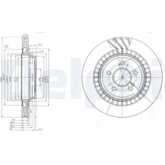 Гальмівний диск Delphi BG4144