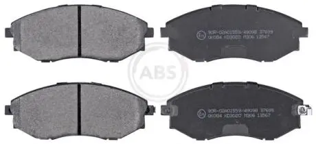 Гальмівні колодки пер. Chevrolet Epica 05- (sumitomo) (144x56.5x17) A.B.S. 37699