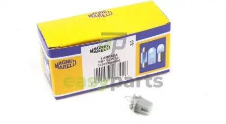 Автолампа PB7 12V 1.2W B8.7d (в щиток приладів/сіра) (PB7 1,2W 12V) MAGNETI MARELLI 002053400000