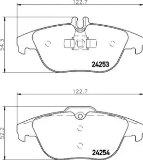 Гальмівні колодки задн. DB C204 07- MINTEX MDB2845