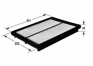 Фото фильтр воздушный Santa Fe III 2.0-2.2 12- CLEAN FILTERS MA3260 Фильтр воздушный Santa Fe III 2.0-2.2 12- CLEAN FILTERS MA3260