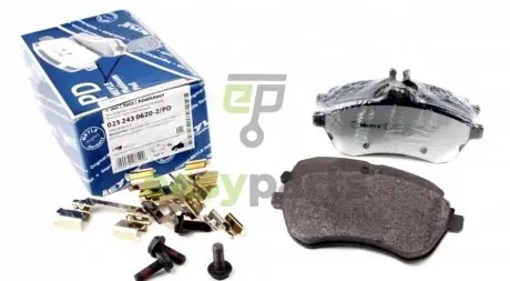 Колодки гальмівні (передні) MB C-class (S204/W204)/E-class (S212/W212) 07- MEYLE 025 243 0620-2/PD