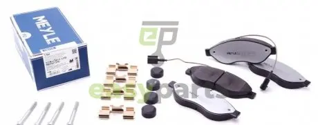 Колодки гальмівні (передні) Citroen Jumper/Fiat Ducato/Peugeot Boxer 06- (Brembo)/(з датчиком) MEYLE 025 244 6819-1/PD