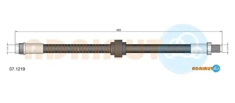 Фото citroen гальм.шланг передн.zx -97 ADRIAUTO 07.1219 CITROEN гальм.шланг передн.ZX -97 ADRIAUTO 07.1219