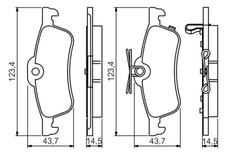 HONDA колодки гальм.задні Civic 12- BOSCH 0986495359 (фото 1)