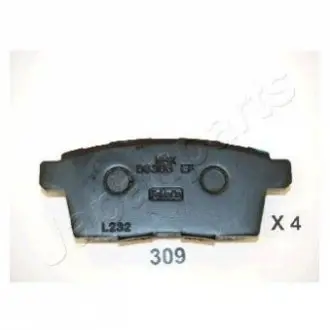 Комплект гальмівних колодок, дискове гальмо JAPANPARTS PP-309AF