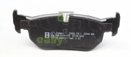 Колодки гальмівні (задні) BMW 1(E81/82/87)/3 (E90-E93)/X1 (E84) 03-13 (Ate-Teves) ZIMMERMANN 23926.170.1