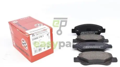 Колодки гальмівні (передні) Citroen С1/Peugeot 107/Toyota Aygo 05- (Bendix-Bosch) ZIMMERMANN 23959.175.1