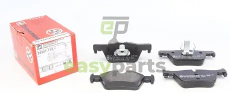 Колодки гальмівні (задні) BMW 3 (F30/F31/F34)/4 (F36) 11- (Bosch) ZIMMERMANN 25307.175.1