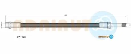 DB Шланг тормозной Sprinter 4x4 ADRIAUTO 27.1220