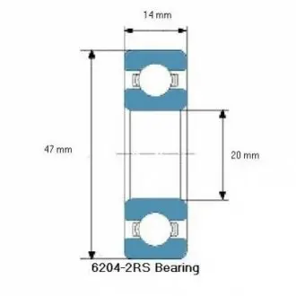 Фото підшипник(20x47x14) CX 6204 2RS Підшипник(20x47x14) CX 6204 2RS