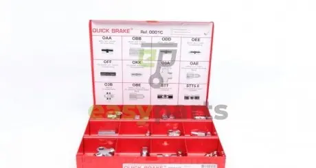 Комплект з&#039;єднувачів трубок гальмівних d=3.1-4.0 (К-кт 25 шт.) QUICK BRAKE 0001C (фото 1)