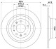 MAZDA Диск торм. задн.Mazda 6 2.3 HELLA 8DD 355 114-501 (фото 4)