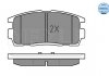 Комплект гальмівних колодок з 4 шт. дисків MEYLE 025 244 9815/W (фото 2)