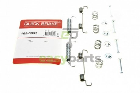 Комплект пружинок колодок ручника VW Crafter 16- (170x42) QUICK BRAKE 105-0052 (фото 1)
