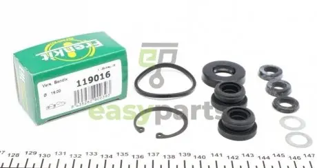 Ремкомплект циліндра гальмівного (головного) Peugeot 306/Renault Megane I (d=19,0mm) Bendix FRENKIT 119016