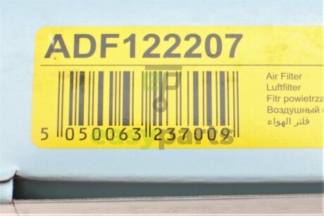 Фільтр повітряний Ford Ka 1.3-1.6i 96-08 BLUE PRINT ADF122207