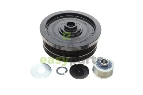 Шків колінвалу + шків генератора BMW 1/3/5/X3 2.0D 02- (4PK+6PK) IJS GROUP 17-1034KIT B