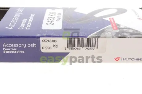 Ремiнь клиновий HUTCHINSON 2433 K 6