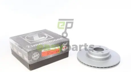 Диск гальмівний (передній) BMW 3 (F30/F31) 11- (330x24) (з покриттям) (вент.) ZIMMERMANN 150.2901.20
