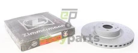 Диск гальмівний (передній) MB S-class (W221)/E-class (W211) 03-13 (350x32)(з покр)(з отворами(вентил) ZIMMERMANN 400.3658.20