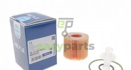 Фільтр масляний Subaru Justy IV/Trezia/Toyota Auris/Corolla/IQ/Verso S/Yaris 1.0-1.5 05- MEYLE 30-14 322 0010
