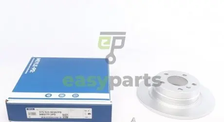 Диск гальмівний (задній) BMW 1 (F20/F21)/ 2 (F22/F23) 1.8d 11- (290x9.4mm) MEYLE 315 523 0030/PD