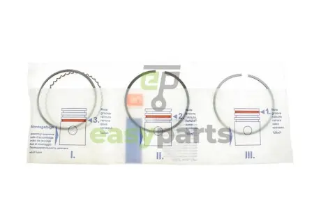 Кільця поршневі BMW 3(E30/36)/5(E28/34) 1.6/2.5/2.7i 81-94 (84.00mm/STD) (1.5-1.75-3) = 8907160000 NPR 120 007 0015 00