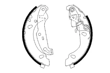 FORD щоки гальмівні Fiesta 95- BOSCH 0986487624