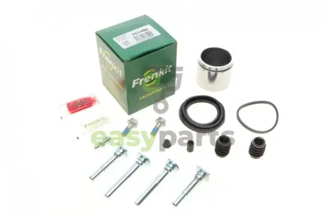 Ремкомплект супорта (переднього) Nissan Primera/Almera 98-08 (d=57mm)(+1поршень/направляюча)(Lucas) FRENKIT 757488