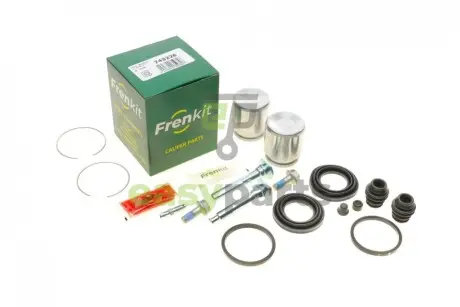 Ремкомплект супорта (переднього) Subaru Legacy 96-99 (d=43mm) (+2 поршня/направляюча) (Akebono) FRENKIT 743226