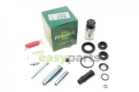 Ремкомплект супорта (заднього) Renault Laguna 01- (d=36mm) (Brembo) (+поршень/направляюча) FRENKIT 736301