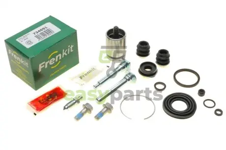 Ремкомплект супорта (заднього) Honda Accord VI 98-03 (d=34mm) (+поршень/направляюча)(Akebono) FRENKIT 734051