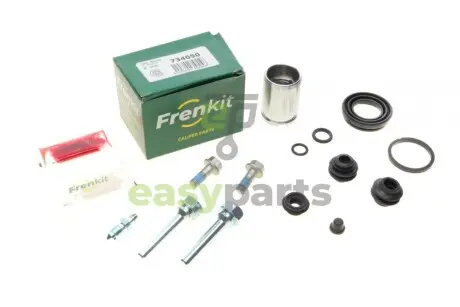 Ремкомплект супорта (заднього) Hyundai Solaris/Kia Rio 11- (d=34mm)(+ поршень/направляюча) (Mando) FRENKIT 734050