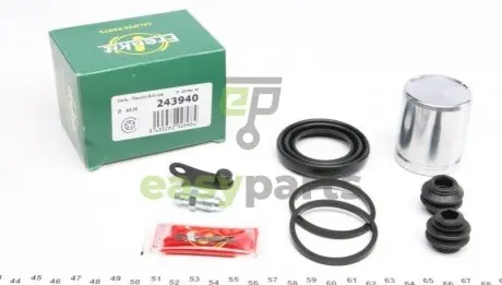 Ремкомплект супорта (заднього) Kia Sorento/Hyundai Genesis 08- (d=43mm) (+поршень) (Mando) FRENKIT 243940