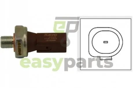 Датчик тиску оливи VW Crafter 2.5TDI 06-/T4/T5 1.9TDI 03-09 (0.55-0.85 bar) (коричневий) KAVO PARTS EOP-5502