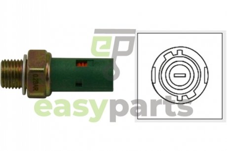 Датчик тиску оливи Renault Master/Trafic 1.9-2.0 dCi 00- (0.2 bar) (зелений) KAVO PARTS EOP-6501