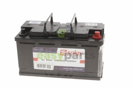 Акумуляторна батарея 95Ah/750A (353x175x190/+R) Solgy 406004 (фото 1)