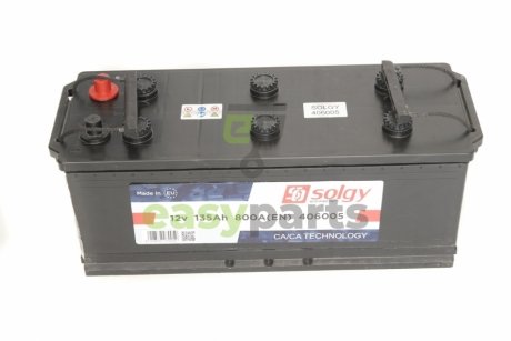 Акумуляторна батарея 135Ah/800A (511x190x217/+L) Solgy 406005
