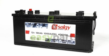 Акумуляторна батарея 180Ah/1000A (514x218x218/+L) Solgy 406006 (фото 1)