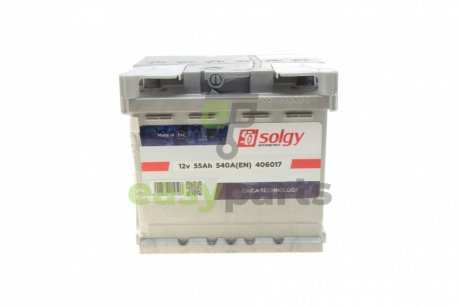 Акумуляторна батарея 55Ah/540A (207x175x190/+R) Solgy 406017 (фото 1)