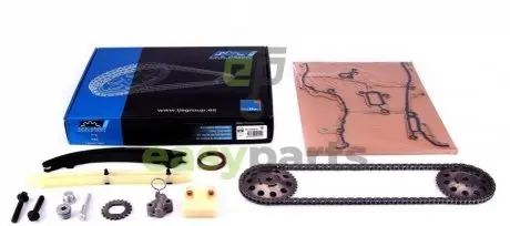 Комплект ланцюга ГРМ Opel Astra J/Corsa D 1.2-1.4 09- (ланцюг, шестерня, прокладка) IJS GROUP 40-1056VFK