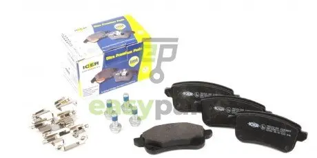 Колодки гальмівні (задні) Renault Megane IV/Scenic IV/Grand Scenic IV/Espace/Talisman 16- ICER 182222-208