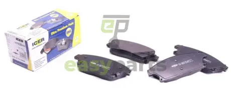 Колодки гальмівні (передні) Nissan Rogue 10-13/Chevrolet Cruze/Opel Astra 09-/Zafira C/Mokka 11- ICER 181939-202