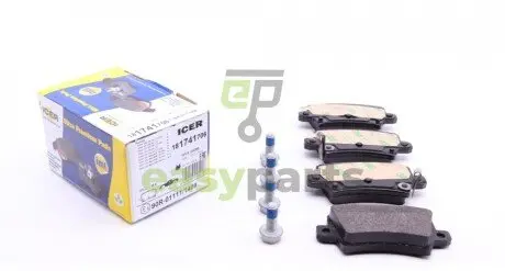Колодки гальмівні (задні) Honda Civic VIII 05- ICER 181741-706