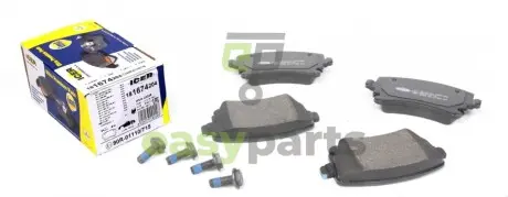 Колодки гальмівні (задні) Audi A3 08-13/A4/A6/A8 02-11/VW T5/Multivan V 03-15 ICER 181674-204